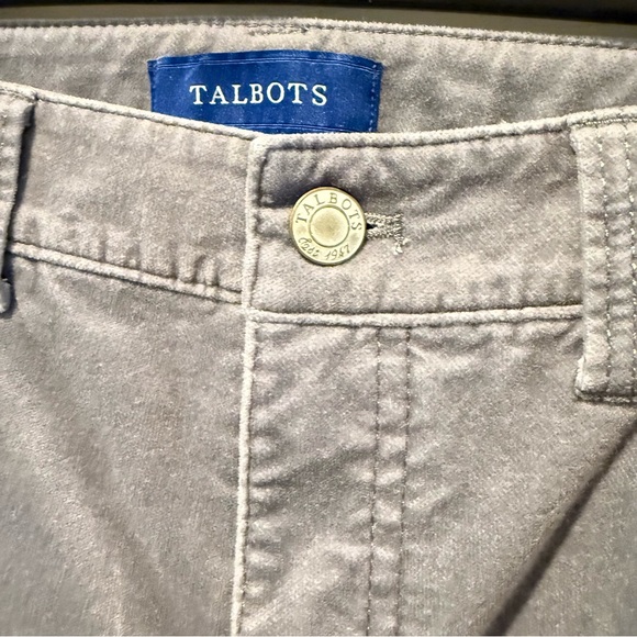 Talbots High Waist Straight Leg Soft Touch Pants Charcoal Grey Size 4P - Picture 3 of 6